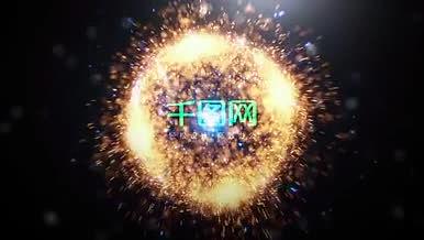 震撼粒子爆炸出logo模板视频的预览图